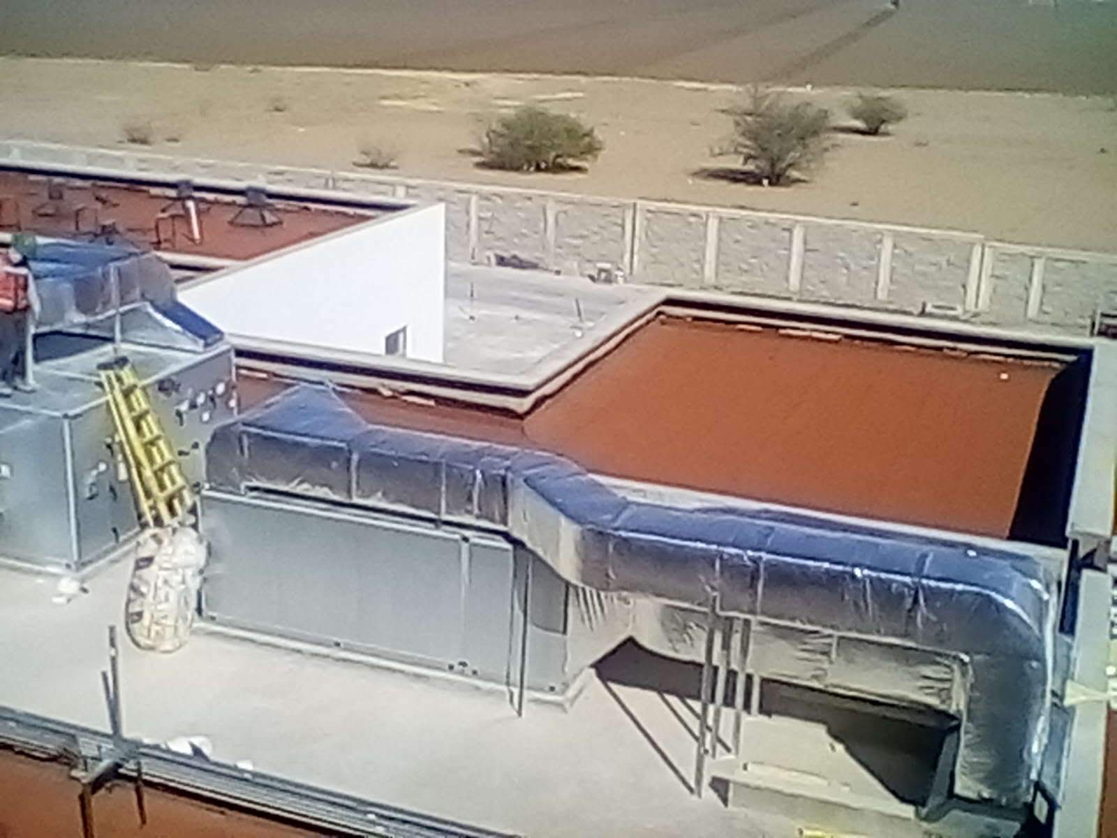 Trabajo realizado de ductos en azotea